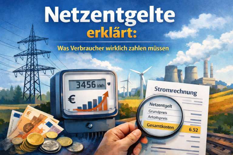 Netzentgelte 2026 erklärt: Was Verbraucher wirklich zahlen müssen